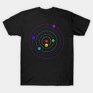 Orbiting RPG Dice T-Shirt